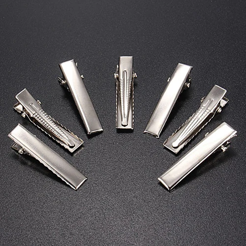 50Pcs Modish Flat Single Prong Alligator Clips DIY Barrette Teeth Hair Clips 50Pcs Modish Flat Single Prong Alligator Clips DIY Barrette Teeth Hair Clips