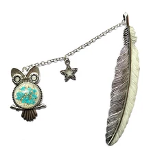 Симпатичные светлые светится в темноте 8 видов стилей Сова наклейка-закладка для чтения производитель Закладка-перо офисные принадлежности