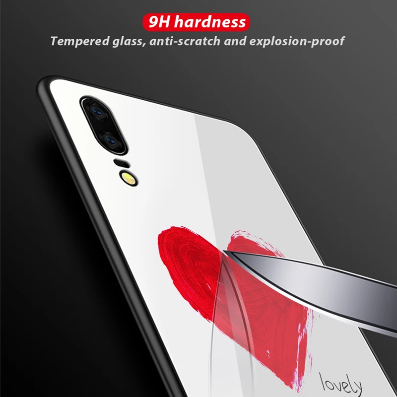 Чехол из закаленного стекла с рисунком планеты космоса звезды для Huawei P20 Pro Lite