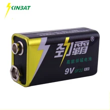 

KINBAT 9V 6F22 Super Heavy Duty Battery 9 Volt 6F22 High Volume Carbon Zinc Primary Dry Battery For Multimeter Camera Toys