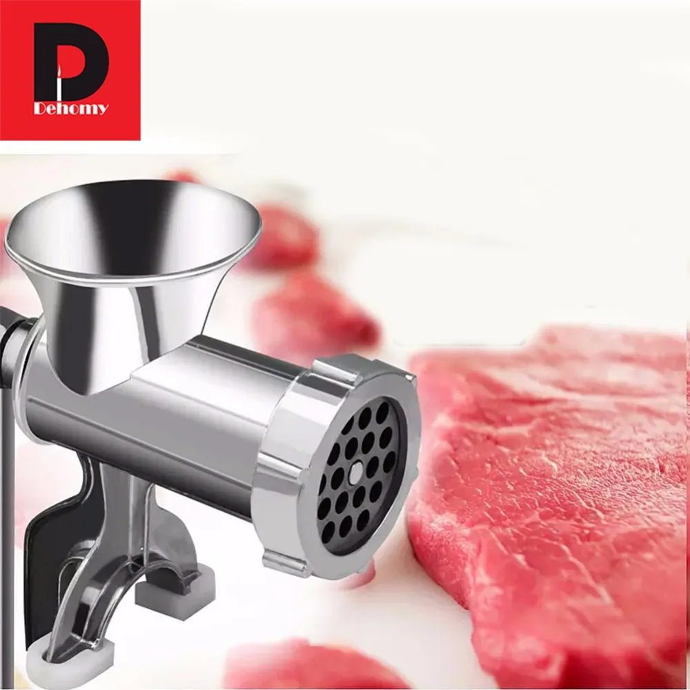 Dehomy Manual Meat Grinder DIY Mincer Table Hand Crank Tool for Kitchen Cooking Tools Sausage Stuff - 32859619771