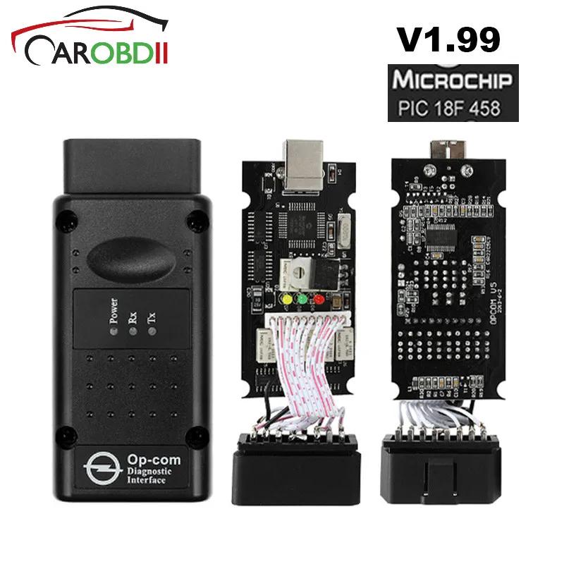 Супер сканер высокое качество OPCOM V1.70 V1.78 V1.99 для Opel диагностический OP COM PIC18F458 CANBUS