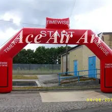 Подгонянный стартовый финишный линия надувная Спортивная арка для гонок событий wih снимающиеся наклейки коробки для нас