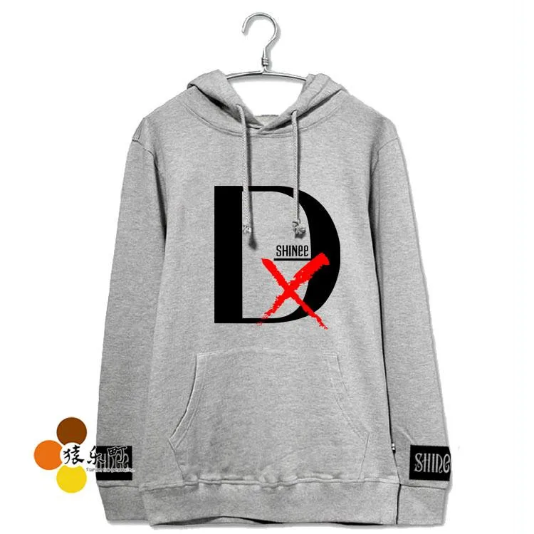 Мода на осень-зиму SHINee альбом dxdxd печати флисовые толстовки с капюшоном KPOP поклонников поддерживающая пуловер Толстовка moletom