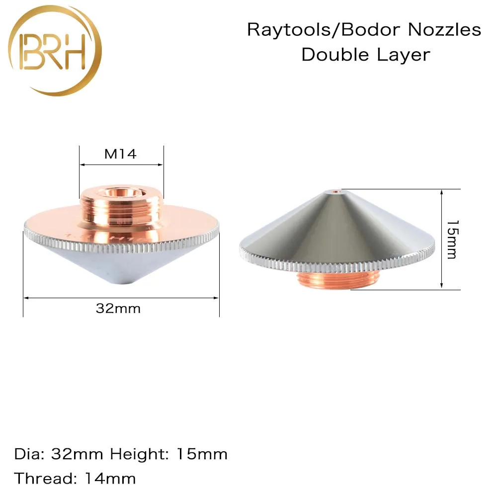 BRH 10 шт./лот raytools Empower Лазерная насадка однослойный двухслойный диаметр 32 Калибр 0,8-5,0 мм для Bodor BT240S BM109