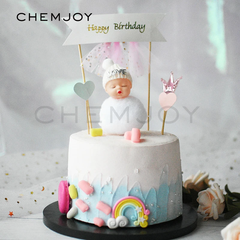 

Sleeping Baby Cake Toppers Birthday Cake Decor Baby Shower Baptism Gender Reveal Party Decoration Birthday Party Decoration Kids