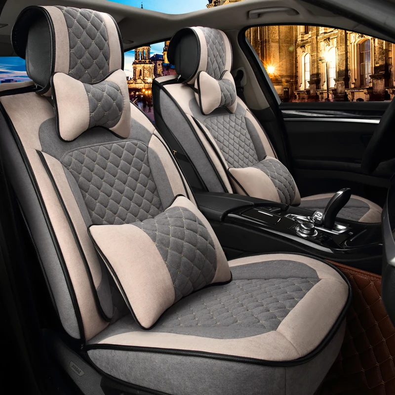 Us 159 0 Two Color Twill Fabric Car Cushion European Style Seat Cover For Bmw F10 F11 F15 F16 F20 F25 F30 F34 E60 E70 E90 In Automobiles