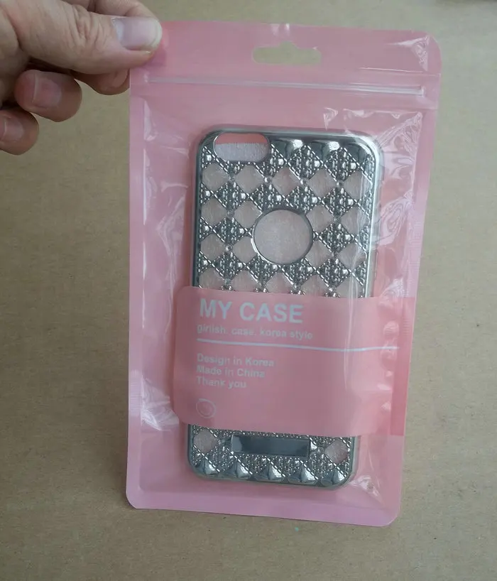 100 шт 12*21 см clearZipper Пластик Розничная упаковка сумка для samsung s5 s6 c6 c7 iphone 5G 6s 6 7 8 плюс Мобильный случаях посылка сумка