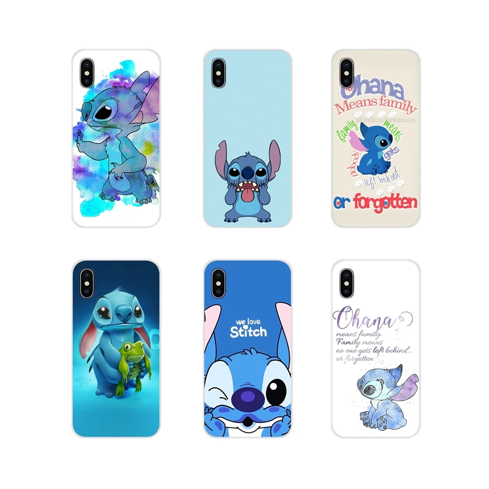 

Silicone Phone Skin Case For Motorola Moto X4 E4 E5 G5 G5S G6 Z Z2 Z3 G3 G2 C Play Plus Lilo and Stitch Quote Ohana Means Family