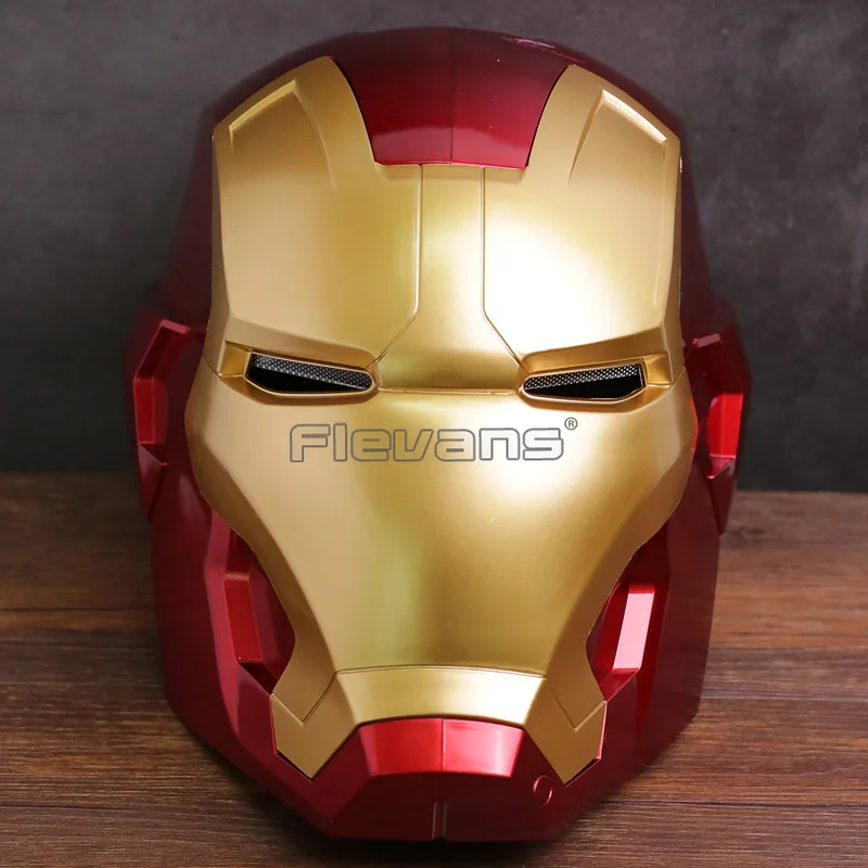 

Iron Man Helmet Cosplay Mask for Adult Touch Sensing 1:1 Mask with LED Light Collectible Figure Model Toy 2 Colors