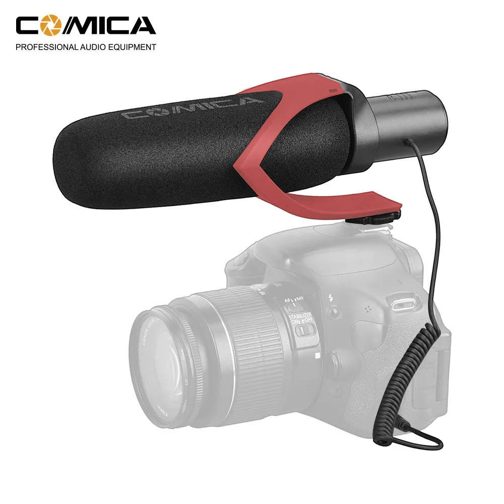 CoMica CVM-V30 PRO конденсаторный дробовик видео микрофон интервью микрофон Ветер муфта амортизатор крепление для Canon Nikon sony Fuji