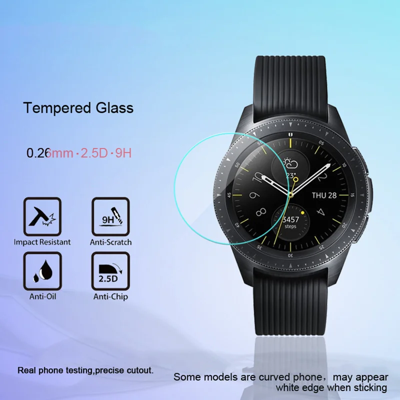 Закаленное стекло для samsung Galaxy Watch 42 мм 46 мм gear S2 S3 S4 Защитная пленка для экрана+ набор для очистки