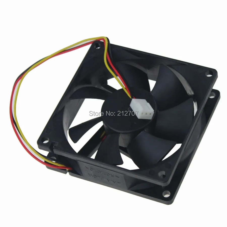 50 шт. Gdstime 3Pin DC 12 V подшипник скольжения 8 см 80 мм 80x25 мм осевой вентилятор охлаждения компьютера