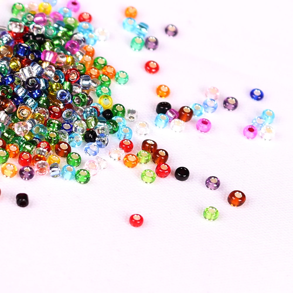 

Crystal Seed Bead 2mm 2400pcs/lot Mixed Color Czech Beads Lampwork Glass Loose Round Beads for DIY Jewelry Making Beadwork Czech