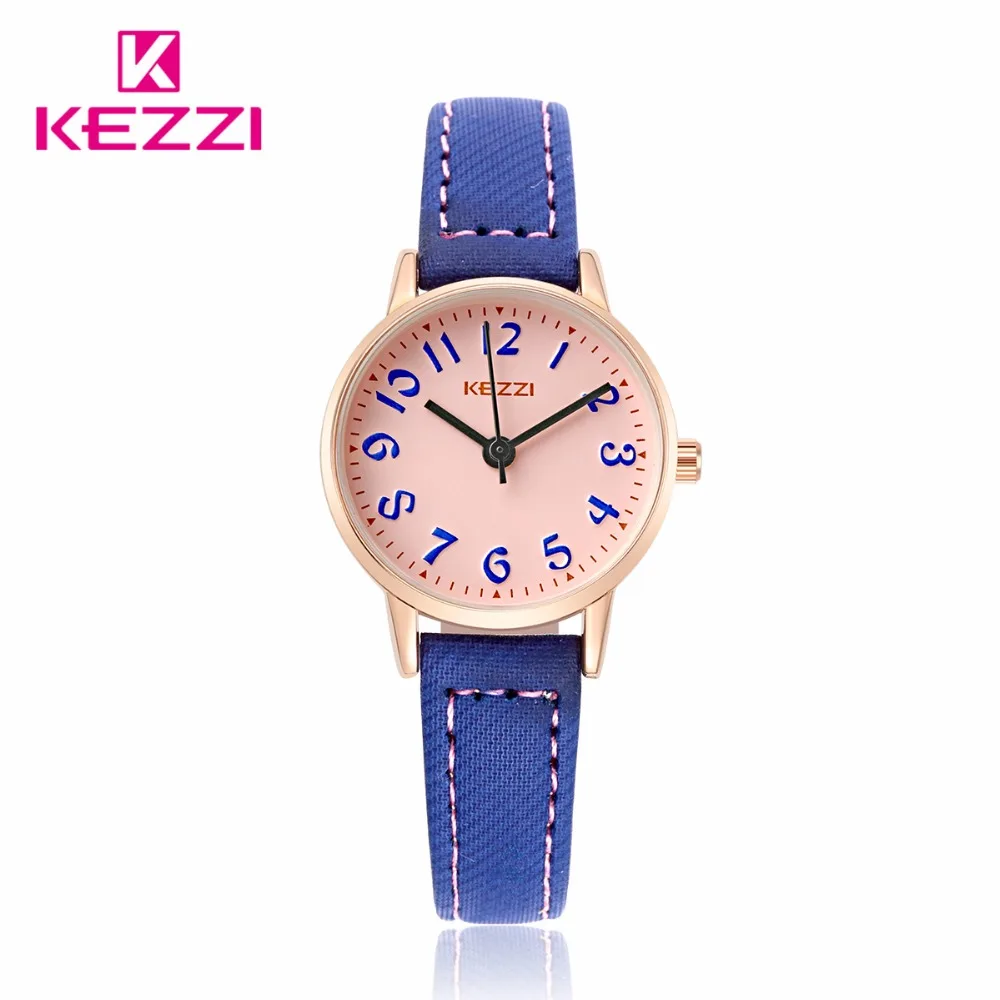 часы женские KEZZI Relogio feminino Часы для Для женщин простой студенток модные маленький
