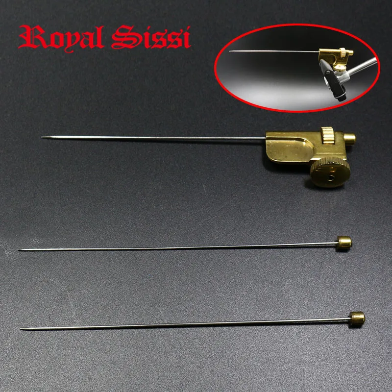 1set Tube Fly Tying Tools 3 size needles/&brass attachmen combo Fly Fishing Tools