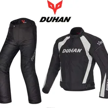 DUHAN гоночный костюм мотоциклетный костюм для верховой езды куртка брюки зимний теплый непродуваемый антиборцовый костюм для верховой езды