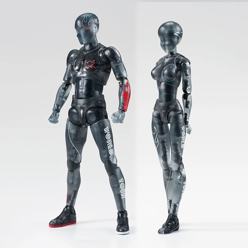 

15cm Anime Body Kun Body Chan SHF World Tour Ver. Black PVC Action Figure CHN Model Movable Collection Toy