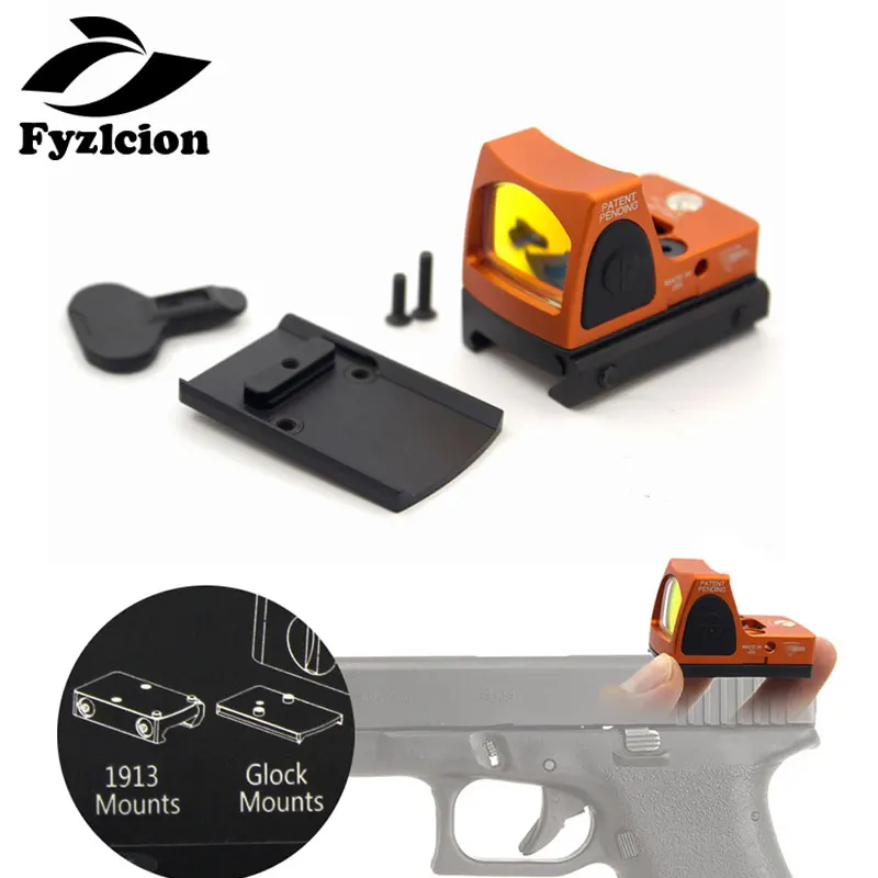 

Hunting Airsoft Rifle Mini RMR Red Dot Sight Collimator Glock / Rifle Reflex Sight Scope fit 20mm Weaver Rail