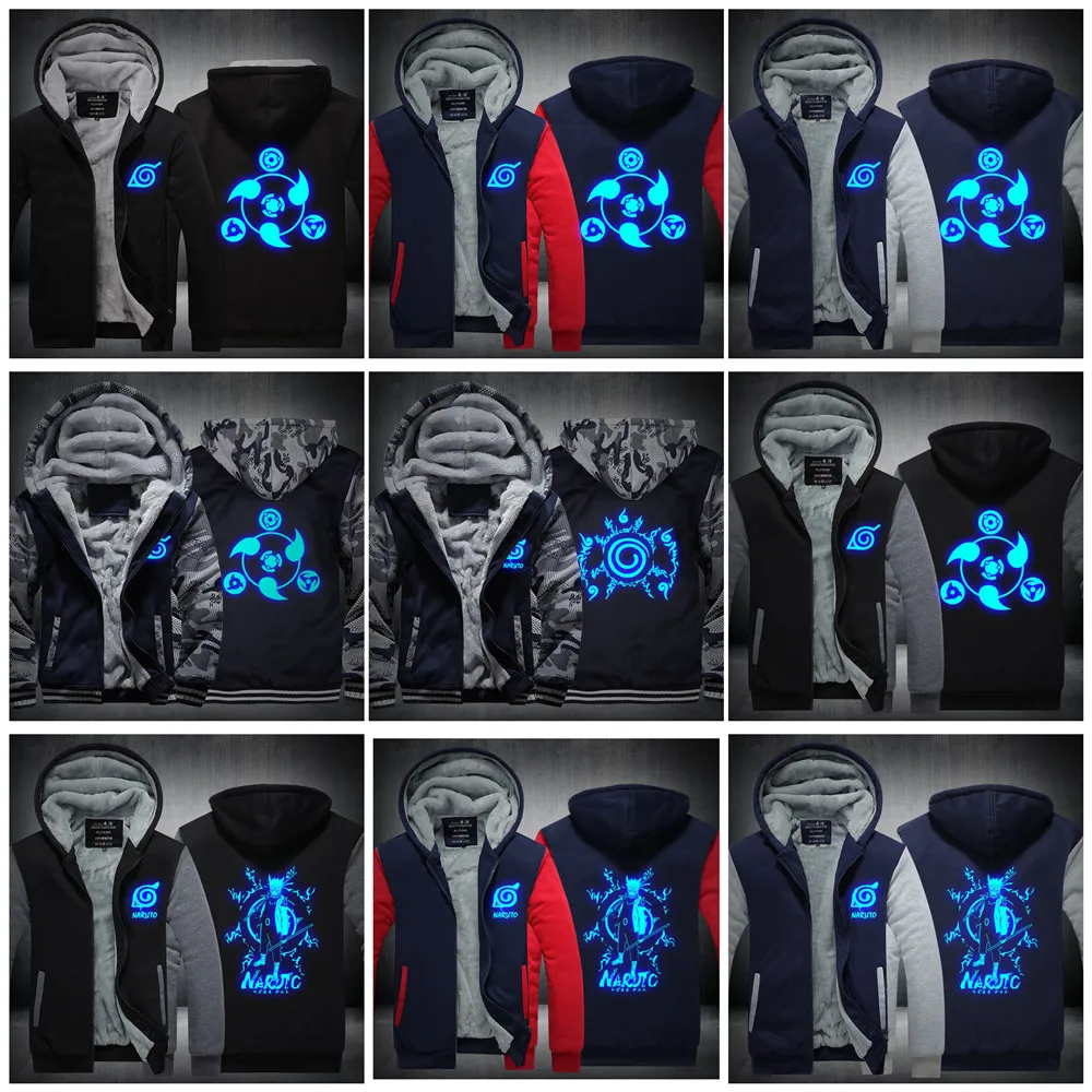 NARUT Sharingan Uzumaki Naruto Cosplay Costumes LED glow in the dark font b men s b