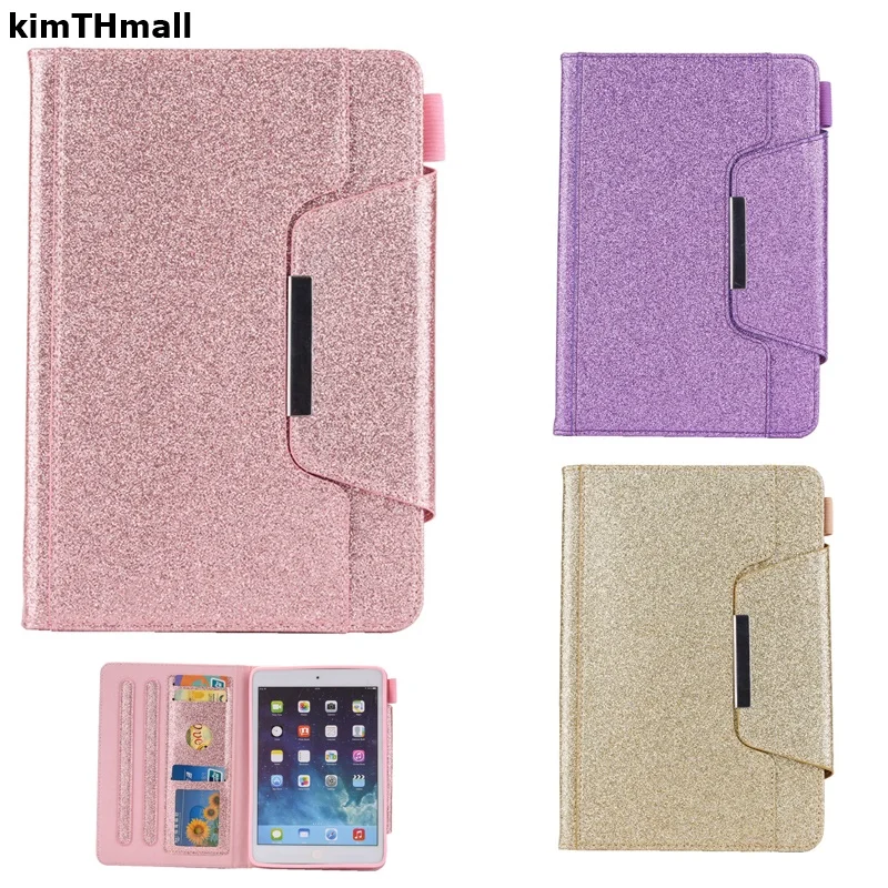 Чехол для iPad Air 1 2 5th 6 Новый 9 7 дюймов 2017 2018 Pro смарт блестящая подставка карт мягкий