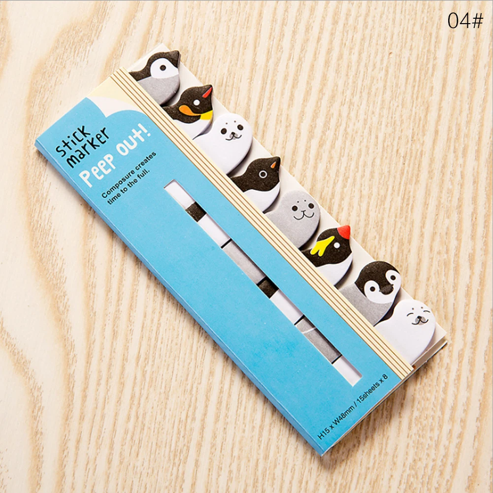 Мини-Милый кавайный мультяшный животные кошка панда memo pad Sticky Notes Memo записная книжка Note paper стикеры школьные принадлежности