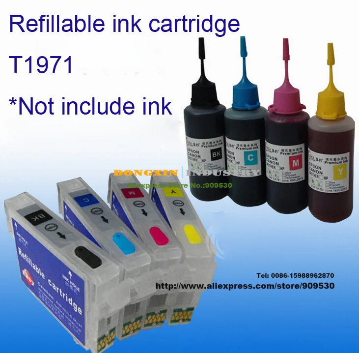 T1411 t1414 refillable cartridge without ink for epson wf ...