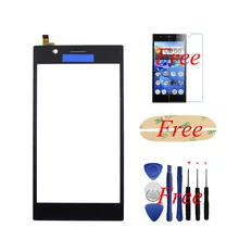 New 100% Original For Lenovo K900 5.5” Black Touch Screen Glass Lens Panel Digitizer Replacement Parts +film+tools+sticker