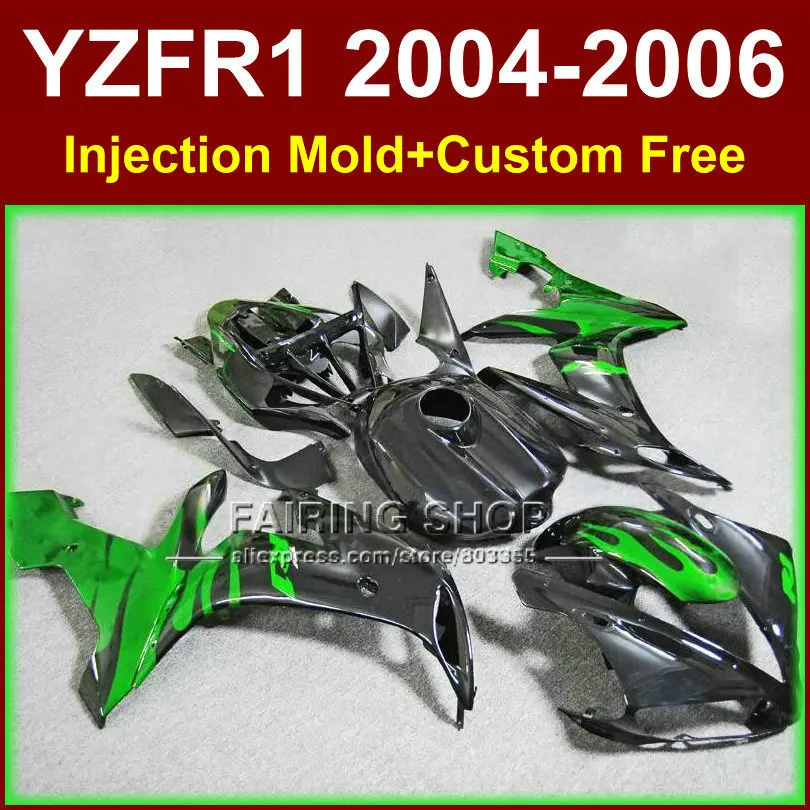 Комплект обтекателей для мотоциклов на заказ из АБС-пластика YAMAHA 2004 2005 2006 YZFR1 YZF1000