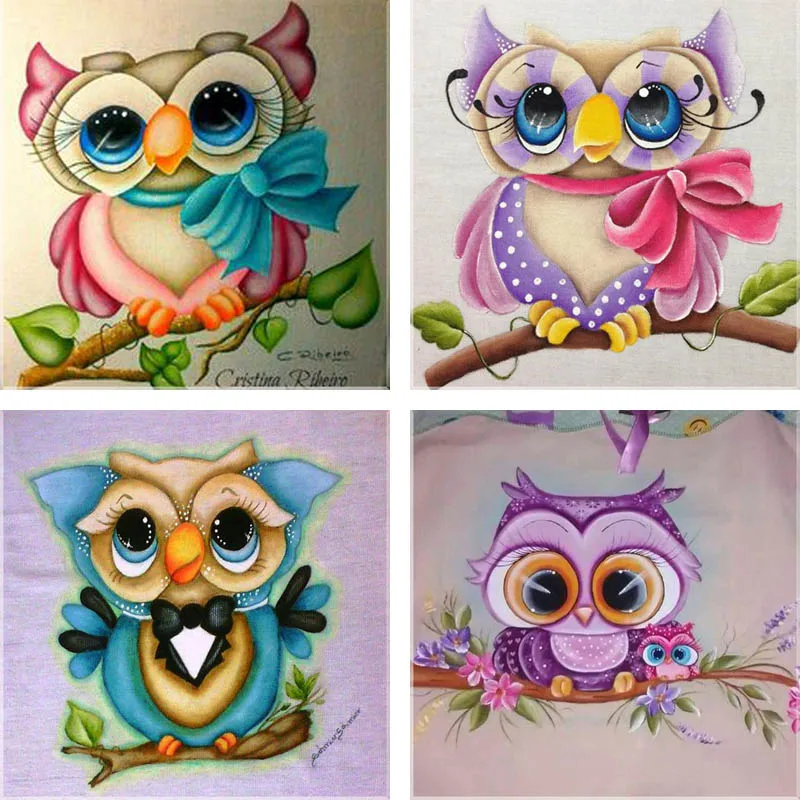 

NEW 3D square Diamond Embroidery Cartoon cute owl Diamond Painting Cross Stitch Home Decor DIY Diamond Mosaic Wall Painting