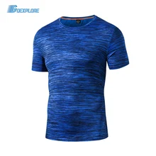 Goexplore ore Мужская футболка для бега футболка с короткими рукавами для фитнеса Топ быстросохнущая дышащая впитывающая пот Спортивная походная уличная Футболка мужская
