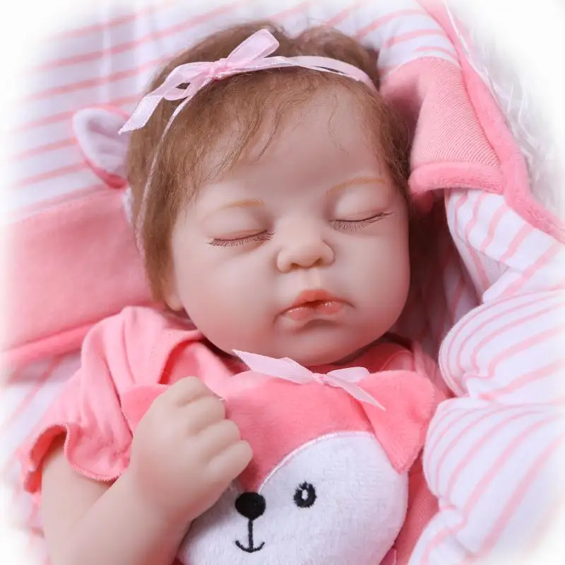 

NPK Bebe Silicone realistic reborn 50cm Reborn Baby Doll kids Playmate Gift For Girls new year toys soft body boneca reborn baby