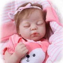 NPK Bebe Silicone realistic reborn 50cm Reborn Baby Doll kids Playmate Gift For Girls new year toys soft body boneca reborn baby npk 22 close eyes reborn baby doll model silicone touch real soft realistic girl boneca reborn dolls for toddler sleeping toys
