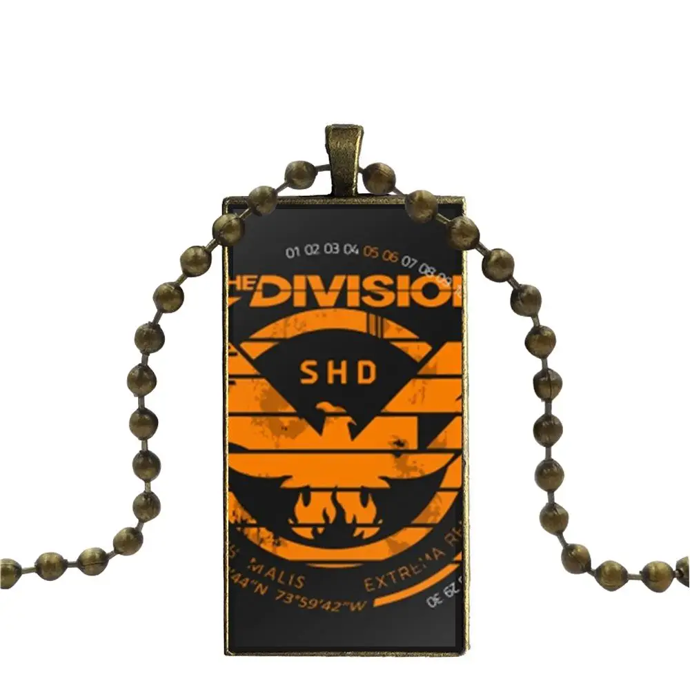 Том Кленси's The Division Shd Bird для школьниц Макси стеклянный кулон ожерелье ручной