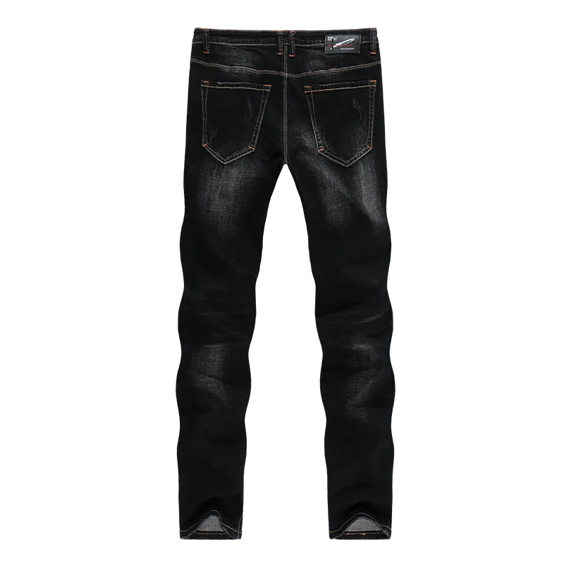 KSTUN Ripped Jeans for Men 2018 Winter Stretch Black Slim Fit Denim Pants Hip Hop Streetwear Boys Students Biker Trousers hombre