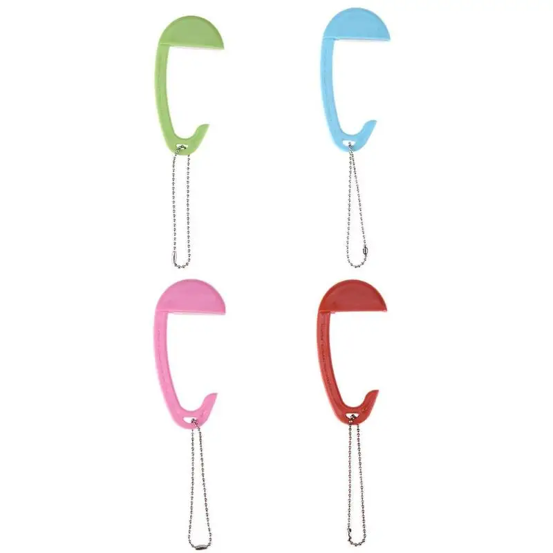 Mini Portable Plastic Bag Hook Clothes Purse Bag Hanger Buckle Device Table Chair Desk Brim Bag Hook Handbag Holder