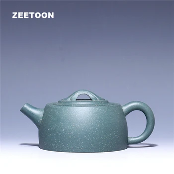 

210cc Yixing Teapot Handmade Authentic Purple Clay Kung Fu Tea Set Chinese Zisha Green Mud Healthcare Ceramic Jinglan Pot Kettle