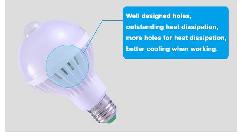 Умная лампа E27 светодиодная лампа с датчиком движения Lampara Bombillas Светодиодная лампа 220 В инфракрасная лампа для тела звуковые огни с датчиком движения