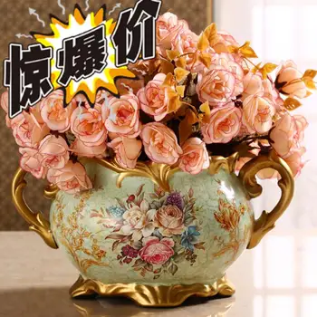 

living room decoration american crafts decoration ceramic small dry vase flower
