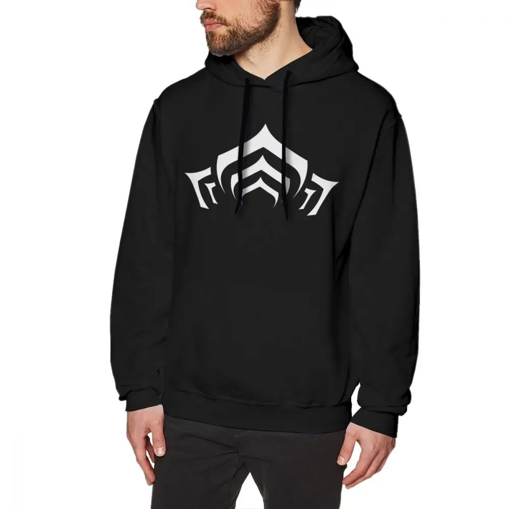 

Warframe Hoodie Warframe Lotus Symbol White Hoodies Cotton Outdoor Pullover Hoodie Long Length Casual XL Men Autumn Hoodies