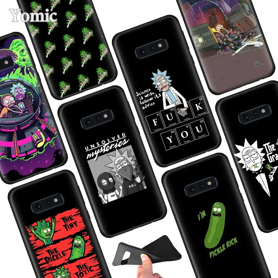

Funny Rick and Morty Anime Back Silicone Phone Case for Samsung Galaxy S10 S10e S8 S9 Plus S7 Edge Note 8 9 M30 M20 Case Cover