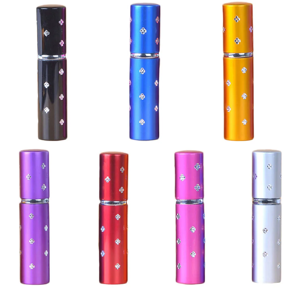 

1Pcs 5ml/10ml Refillable Portable Mini Perfume Bottle Atomizer Spray &Travel Aluminum Empty Parfum Bottle Easy Fill Refillable