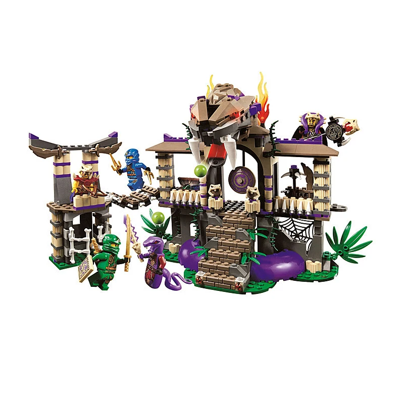 

10324 Ninjagion Enter The Serpent Building Blocks Figuras Juguetes Assembling Toys for Children 70749 Compatible with Legoing