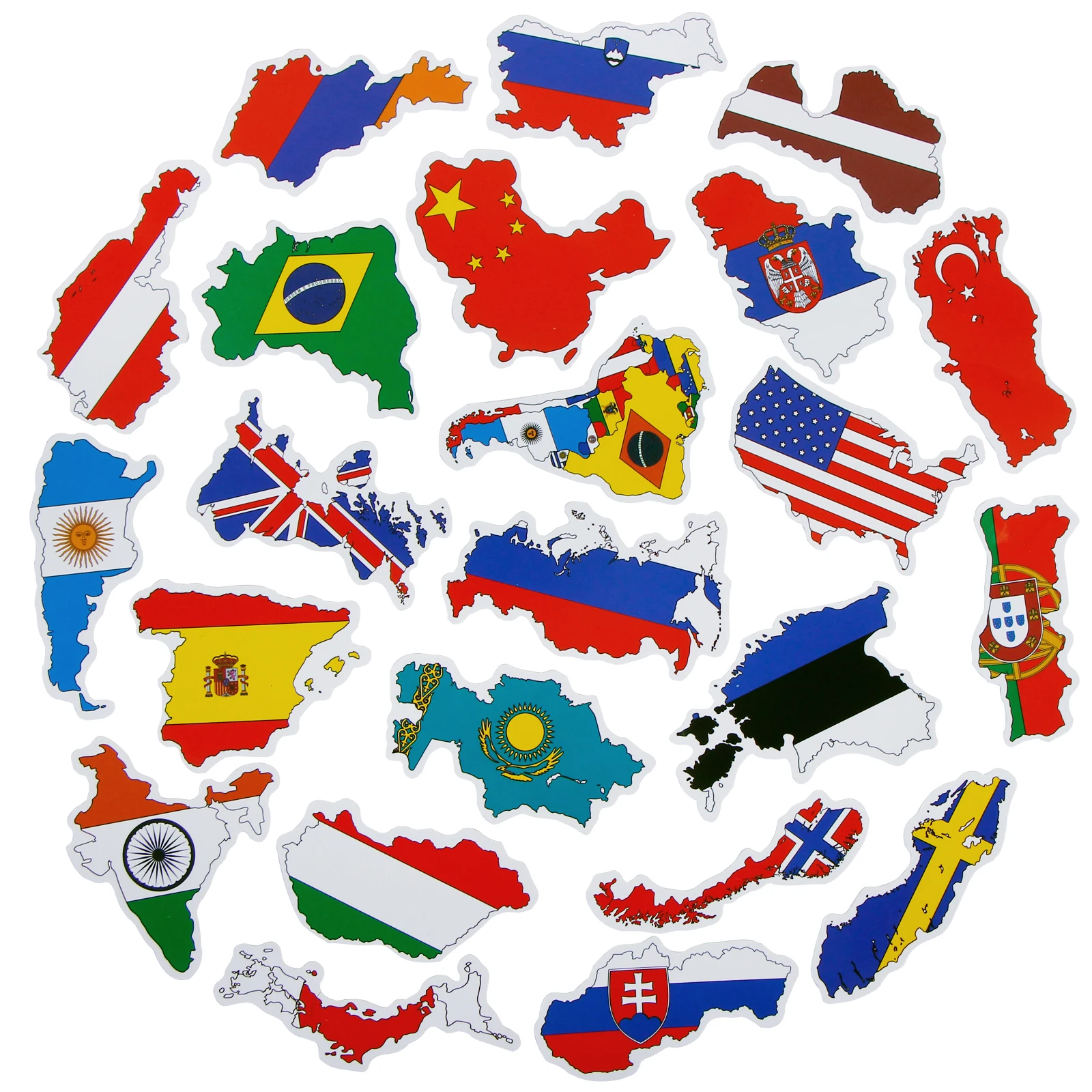 50 Pegatinas Bandera Nacional//países del mundo//Mapas//País Pegatina De Vinilo Impermeable