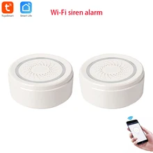 Tuya smart Wifi сирена, уведомления приложения, не требуется дополнительный концентратор, подключи и играй, работай с Alexa Echo Google Home
