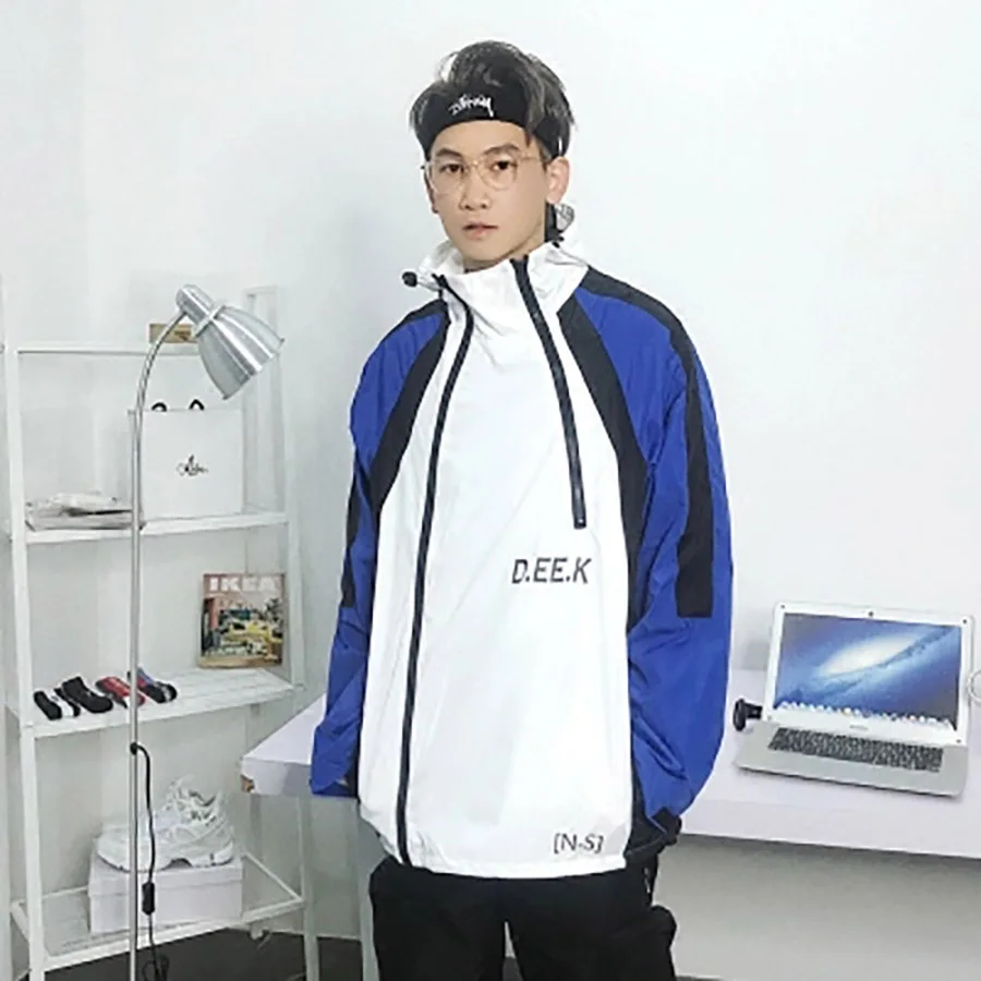Long Jacket Men Oversized Hip Hop Streetwear College Windbreaker Jacket Anorak Summer Hoodie Korean Fashion Clothing 2019 5J39 Long Jacket Men Oversized Hip Hop Streetwear College Windbreaker Jacket Anorak Summer Hoodie Korean Fashion Clothing 2019 5J39