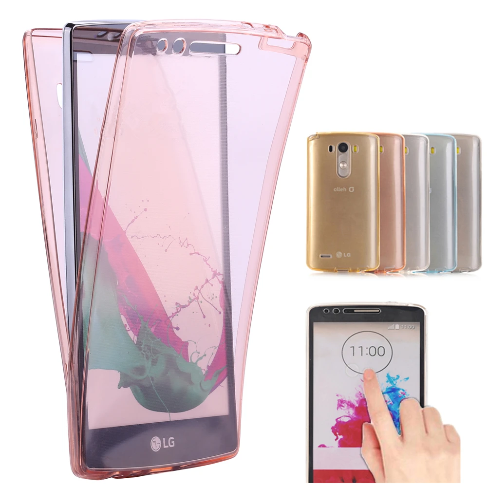 

LG4 Crystal Touch Full body Transparent Case for LG G4 Cover Soft Silicone Phone bag Cases 4G G 4 for LG4 Covers