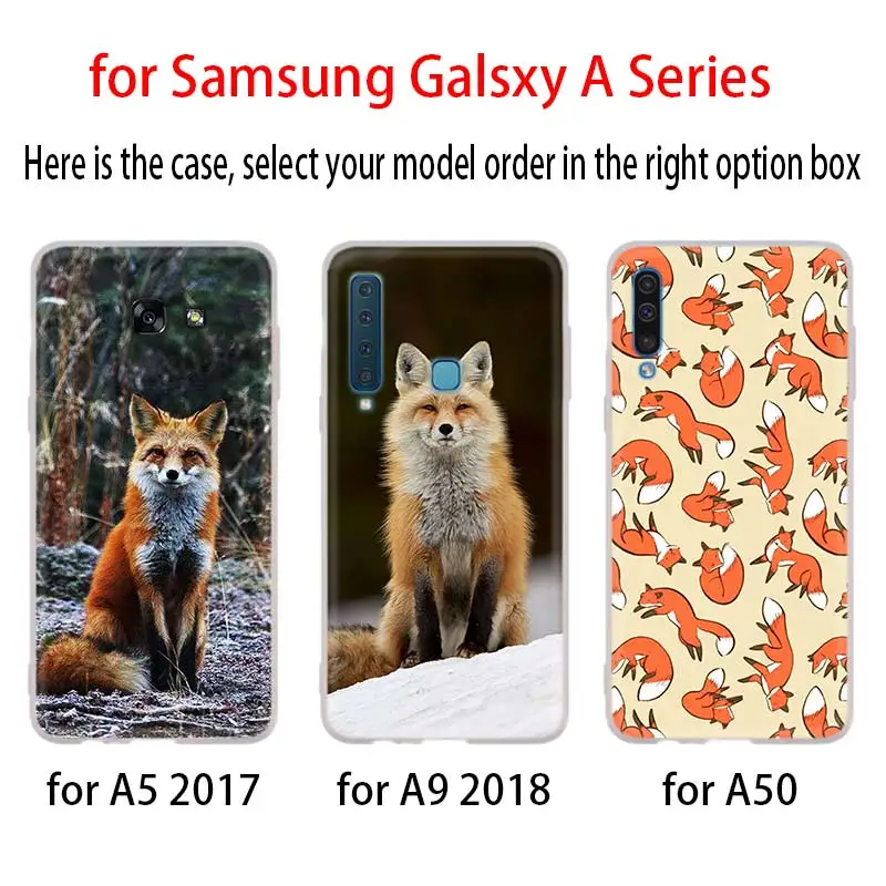 Г-н милое платье с лисой для samsung Galaxy A10/A30/A40/A50/A70 A9 A8 A6 a7 A3 A5 ТПУ чехол мягкое сиденье автомобиля