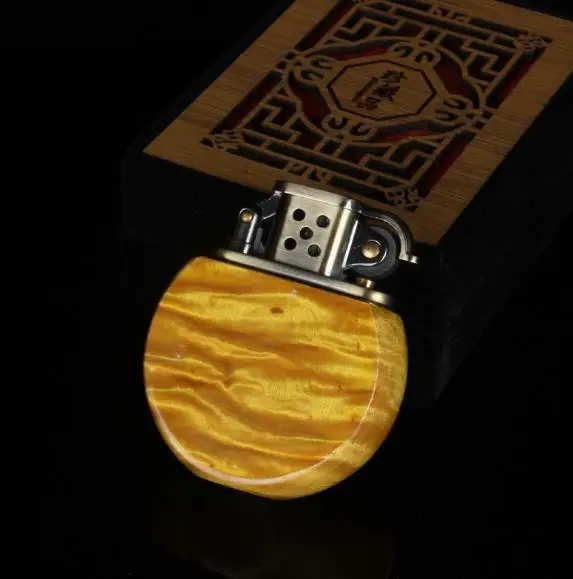 2018 Luxury brand Men Smoking Lighter Windproof Wood Cigarette Lighter