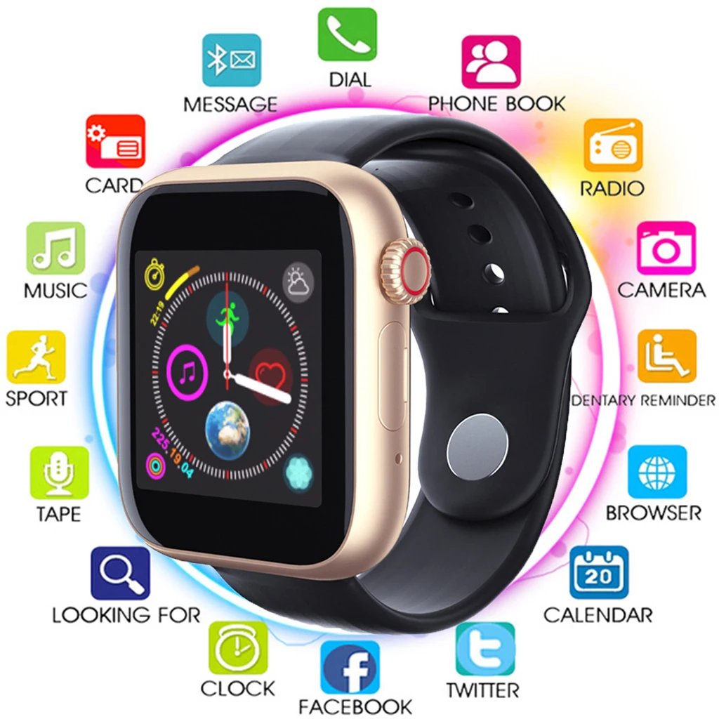

Z6 Bluetooth 3.0 Smart Watch Supports Android Phone SIM Card Camera Touch Screen Support SIM TF Card Sports Clock for Women Men